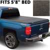 LEER Latitude | Fits 2014-2018 GM Chevy Silverado/GMC Sierra with 5.8 FT Bed | Easy Install, Soft Tri-Fold Truck Bed Tonneau Cover
