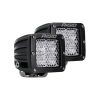 Rigid Industries 202513 LED Light (D-Series Pro, 3 Inch, Flood Diffused Beam, Pair, Universal), 2 Pack