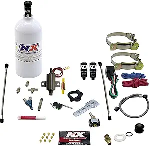 Nitrous Express - 2 Cyl Piranha Nitrous Kit (V-Twins w/Single Carb) w/2.5lb Bottle (60022P)