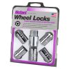 Chrome Cone Seat Wheel Lock Set (M14 x 1.5 Thread Size) – Set of 5 Locks and 1 Key