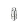 Chrome Cone Seat Wheel Lock Set (M14 x 1.5 Thread Size) – Set of 5 Locks and 1 Key - Image 2