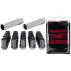 Black SplineDrive 5 Lug Wheel Installation Kit (M12 x 1.5 Thread Size); Set of 16 Lug Nuts, 1 Installation Tool, 4 Wheel Locks, 1 Key, Key Storage Pouch - Image 2