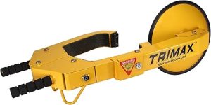 Trimax TWL100 Ultra-Max Adjustable Wheel Lock, Yellow/Black