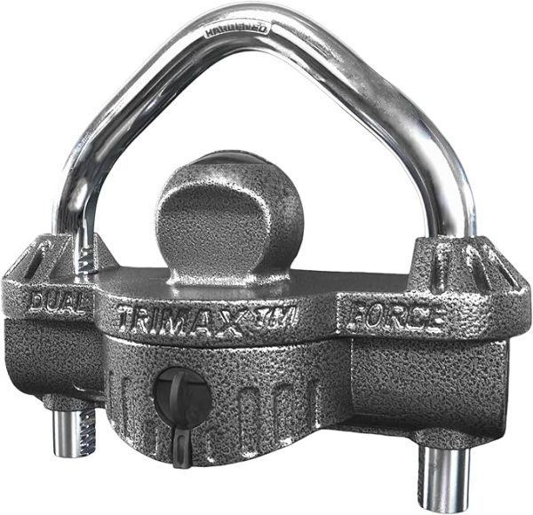 Trimax Premium Universal Die Cast Unattended Trailer Lock, Huge 9/16" Dia. Shackle UMAX50, Clam Packaging