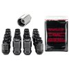 Black Bulge Style Cone Seat Wheel Installation Kit for 5 Lug Vehicles (M12 x 1.5 Thread Size); Set of 16 Lug Nuts, 4 Wheel Locks, 1 Key & 1 Key Storage Pouch