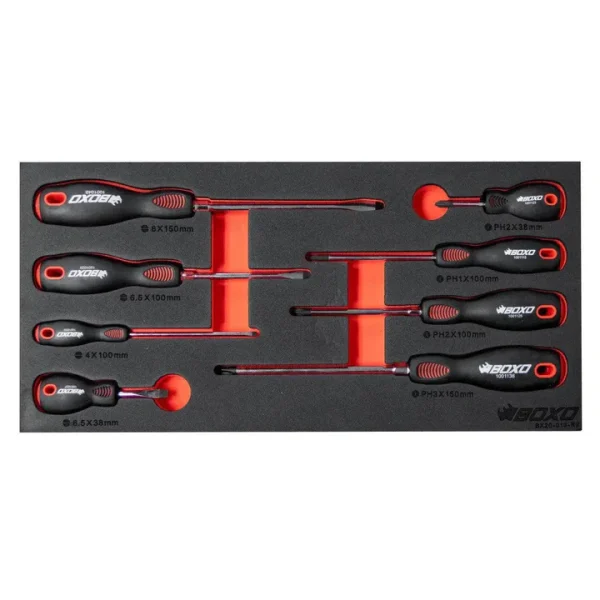 159-Piece Metric and SAE Combo 3-Drawer Hand Carry Tool Box - BLACK - Image 5