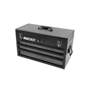 20" 3-Drawer Hand Carry Tool Box - BLACK