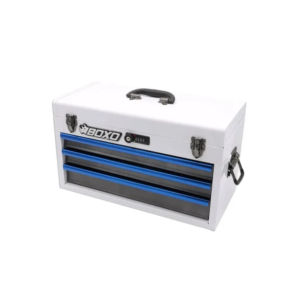 20" 3-Drawer Hand Carry Tool Box - WHITE - Image 4