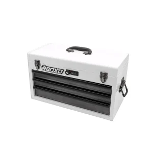 20" 3-Drawer Hand Carry Tool Box - WHITE