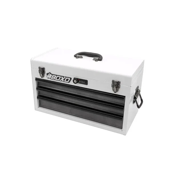 20" 3-Drawer Hand Carry Tool Box - WHITE
