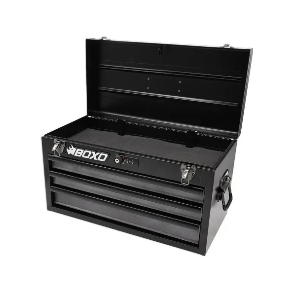 20" 3-Drawer Hand Carry Tool Box - BLACK - Image 5