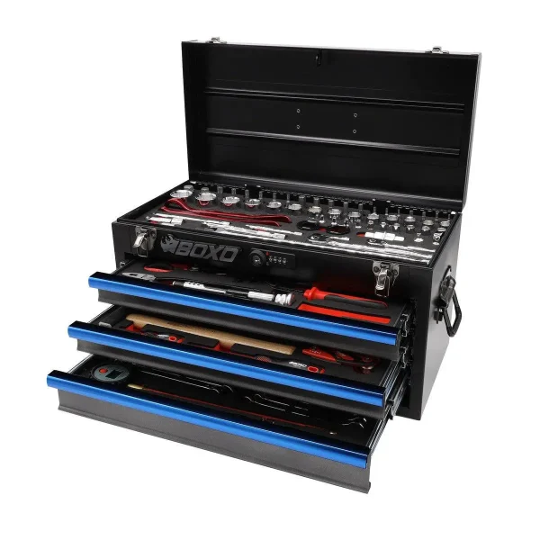 MotoBox | 103-Piece Metric Motorcycle 3-Drawer Hand Carry Tool Box - Image 4