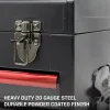 20" 3-Drawer Hand Carry Tool Box - BLACK - Image 2